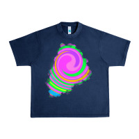 Navy tie dye patch Urban Heavy Tee - RanaPortraitStore