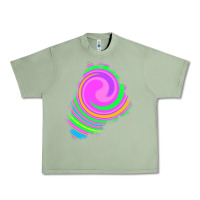 Oil Green tie dye patch Urban Heavy Tee - RanaPortraitStore