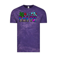 Cloud Purple be salty Vintage Tee - CowhideDigitalArt