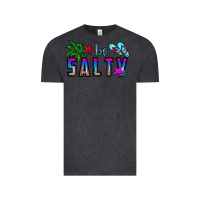 Vintage Black be salty Vintage Tee - CowhideDigitalArt