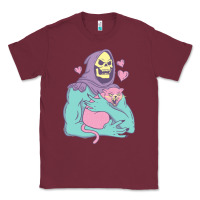 Burgundy skeletor's cat premium scoop classic Classic Tee - artisFamous