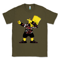 Army Green dabbing bart Classic Tee - artisFamous