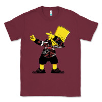 Burgundy dabbing bart Classic Tee - artisFamous