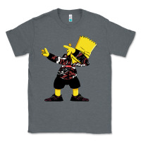Charcoal Heather dabbing bart Classic Tee - artisFamous