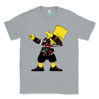 Heather Grey dabbing bart Classic Tee - artisFamous