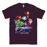 Plum superheroes Classic Tee - artisFamous