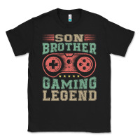 Black SON BROTHER GAMING LEGEND Classic Tee - artisFamous