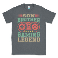 Charcoal Heather SON BROTHER GAMING LEGEND Classic Tee - artisFamous
