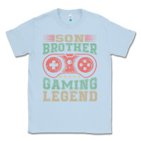 Dusty Blue SON BROTHER GAMING LEGEND Classic Tee - artisFamous
