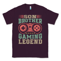 Plum SON BROTHER GAMING LEGEND Classic Tee - artisFamous