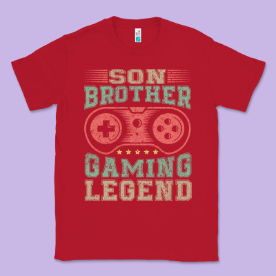 Son Brother Gaming Legend Classic Tee Designed By Artisfamous
