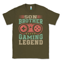Army Green SON BROTHER GAMING LEGEND Classic Tee - artisFamous