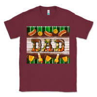 Burgundy Football Dad Tumbler Classic Tee - BundleAndBundleShop
