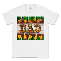 White Football Dad Tumbler Classic Tee - BundleAndBundleShop
