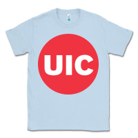 Dusty Blue UIC College Classic Tee - artisFamous