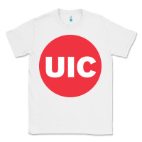 White UIC College Classic Tee - artisFamous