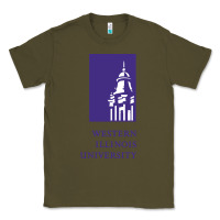 Army Green Western Illinois College Classic Tee - artisFamous