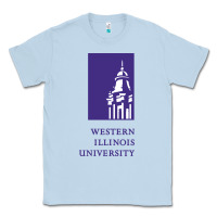 Dusty Blue Western Illinois College Classic Tee - artisFamous