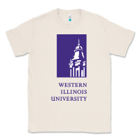 Natural Western Illinois College Classic Tee - artisFamous