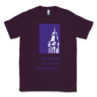 Plum Western Illinois College Classic Tee - artisFamous