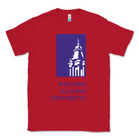 Red Western Illinois College Classic Tee - artisFamous