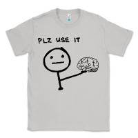 Moon Dust Plz Use It Text Graphic Classic Tee - artisFamous