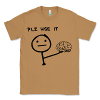 Toasted Coconut Plz Use It Text Graphic Classic Tee - artisFamous