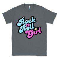 Charcoal Heather rock n roll girl Classic Tee - artisFamous