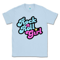 Dusty Blue rock n roll girl Classic Tee - artisFamous