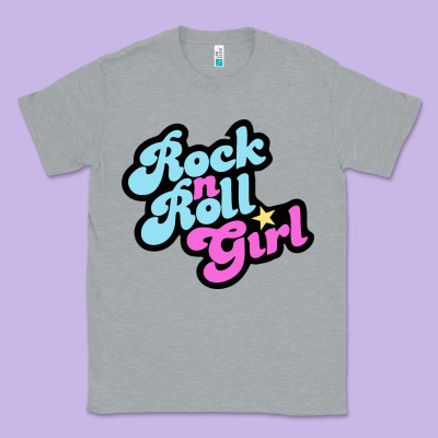 Rock N Roll Girl Classic Tee Designed By Artisfamous