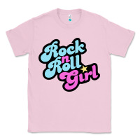 Bubblegum Pink rock n roll girl Classic Tee - artisFamous