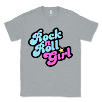 Heather Grey rock n roll girl Classic Tee - artisFamous
