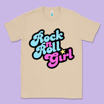 Rock N Roll Girl Classic Tee Designed By Artisfamous