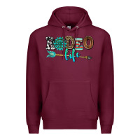 Burgundy rodeo life with gemstone Premium Hoodie - AdoDesignShop