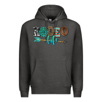 Charcoal Heather rodeo life with gemstone Premium Hoodie - AdoDesignShop