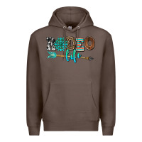 Coffee rodeo life with gemstone Premium Hoodie - AdoDesignShop
