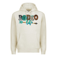 Oatmeal Heather rodeo life with gemstone Premium Hoodie - AdoDesignShop