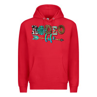 Red rodeo life with gemstone Premium Hoodie - AdoDesignShop
