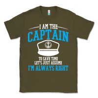 Army Green captain funny boating sailing Classic Tee - artisFamous