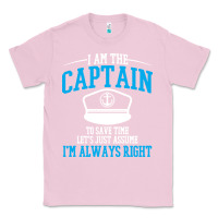 Bubblegum Pink captain funny boating sailing Classic Tee - artisFamous