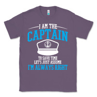 Lavender captain funny boating sailing Classic Tee - artisFamous