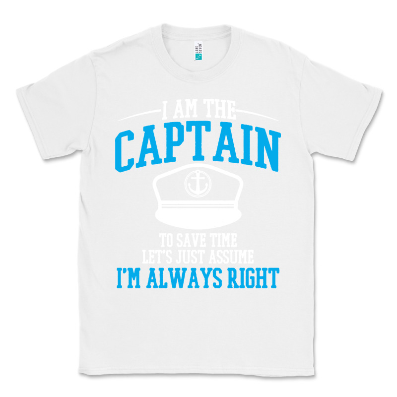 Captain Funny Boating Sailing Classic Tee by artisFamous | Teevron