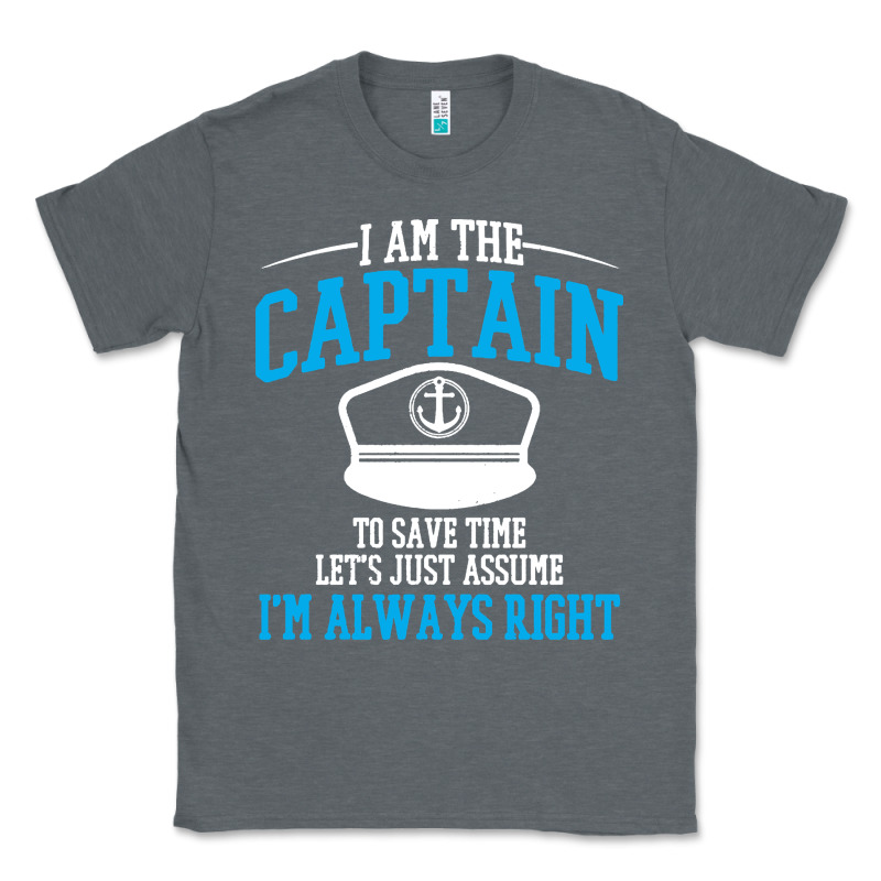 Captain Funny Boating Sailing Classic Tee by artisFamous | Teevron
