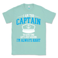 Seafoam captain funny boating sailing Classic Tee - artisFamous