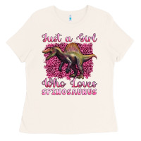 Bone just a girl who loves baby spinosaurus Ladies Tee - Artiststas