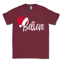 Burgundy christmas Classic Tee - artisFamous