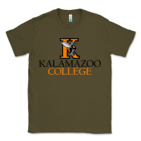 Army Green Kalamazoo College Classic Tee - artisFamous