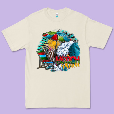 Beach Please Premium Tee Designed By Cowhidedigitalart