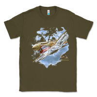 Army Green flying tigers Classic Tee - artisFamous
