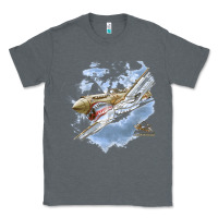 Charcoal Heather flying tigers Classic Tee - artisFamous